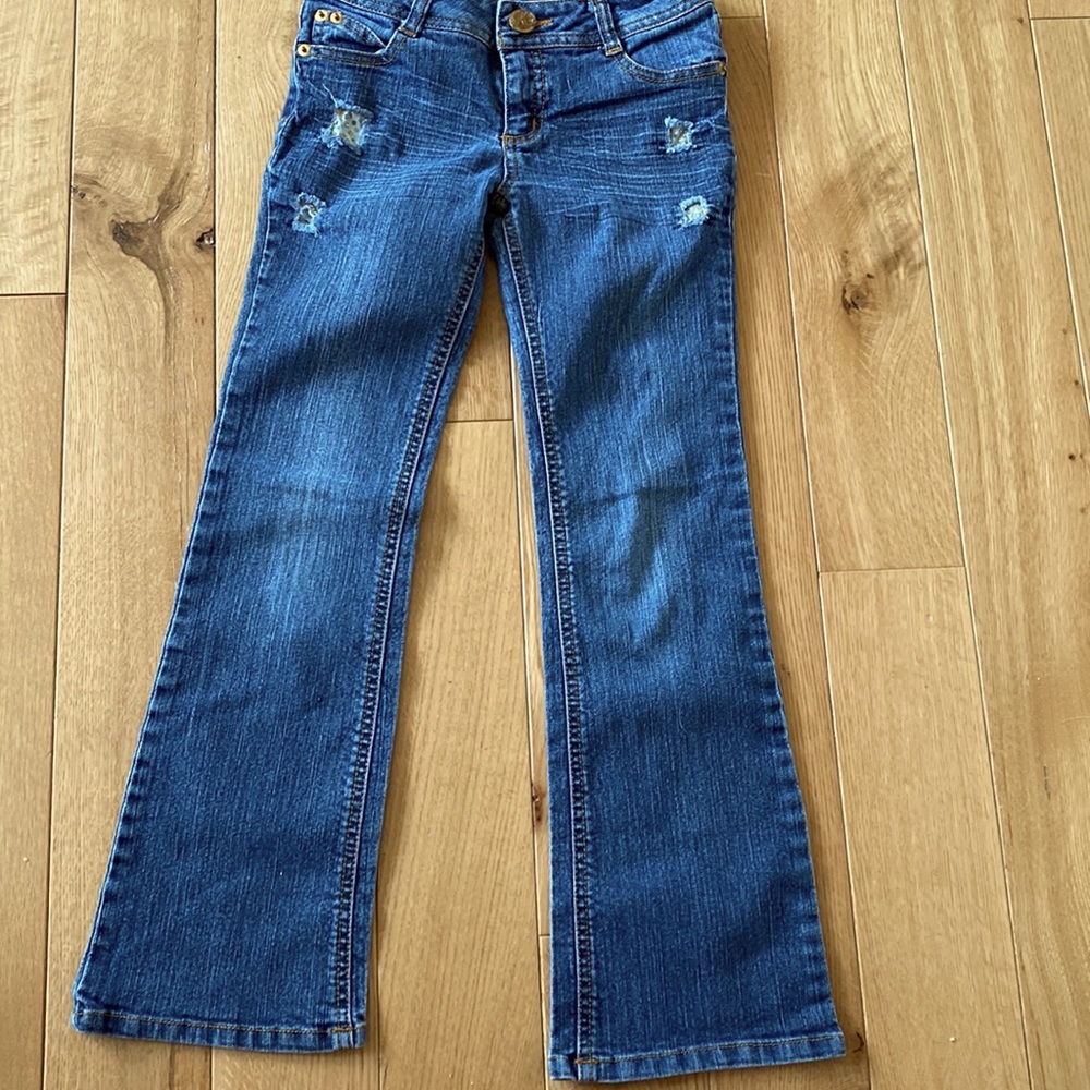 Disney Hannah Montana distressed slight flare Jeans Size 8